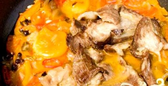 Баранина тушеная по-арабски