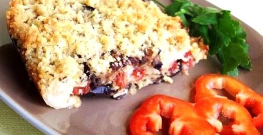 Крамбль баклажанный