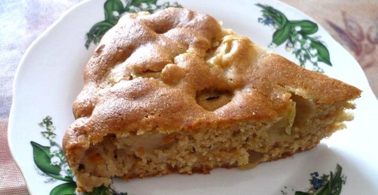 Постная шарлотка