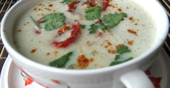 Крем-суп из баклажанов с запеченными помидорами