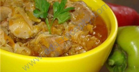 Тушеная баранина с овощами Нежность