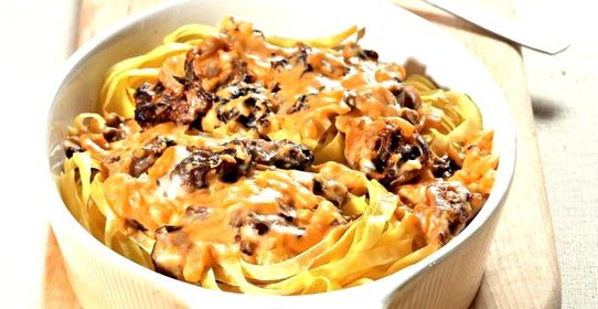 Паста со сморчками