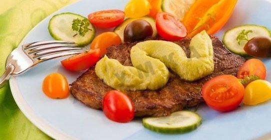 Мясо с авокадо