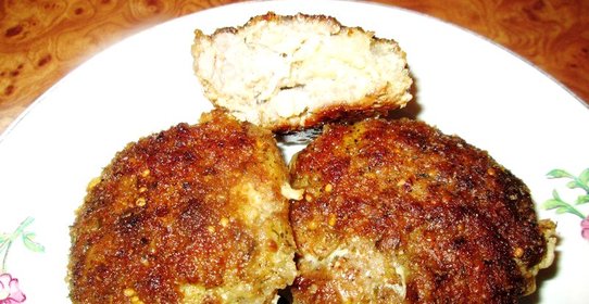 Котлеты из фарша и картофеля