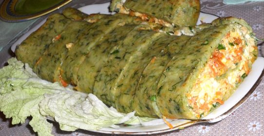 Рулет из кабачков