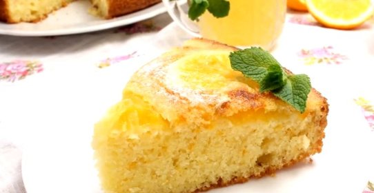 Быстрый пирог с апельсинами