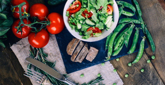 Салат из телятины с овощами