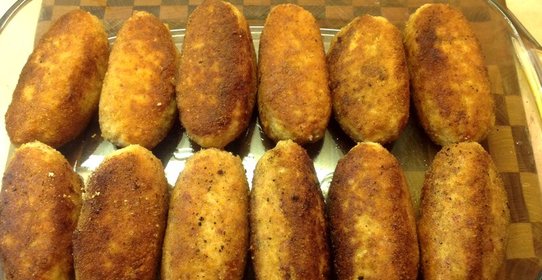 Рубленные котлеты из индейки с брынзой