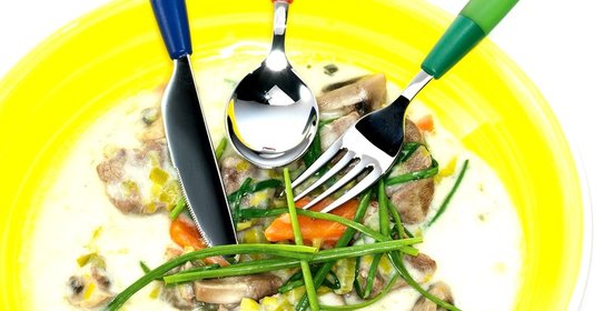 Телятина с йогуртом и овощами