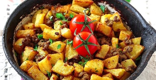 Картофель с фаршем