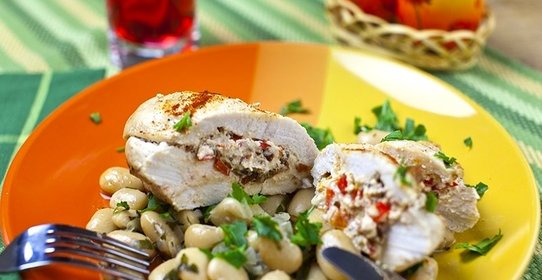 Грудка с фасолью