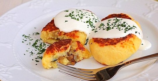 Картофляники с грибами