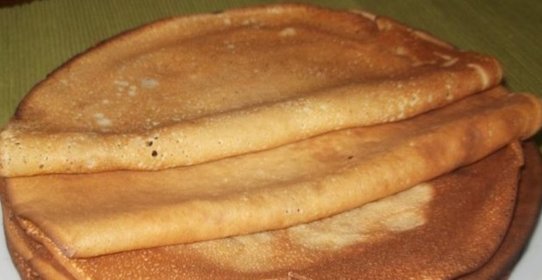 Блины без дрожжей на молоке