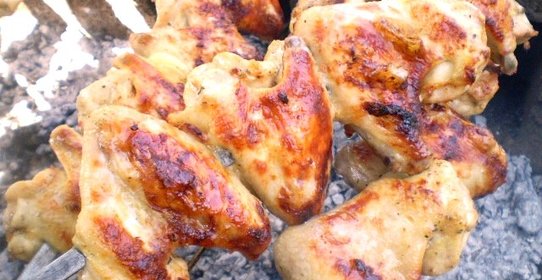 Шашлык из курицы в кефире