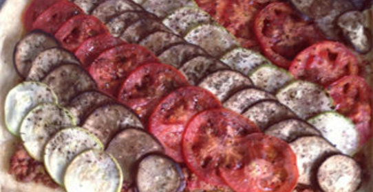 Мясной пирог с овощами Под линейку