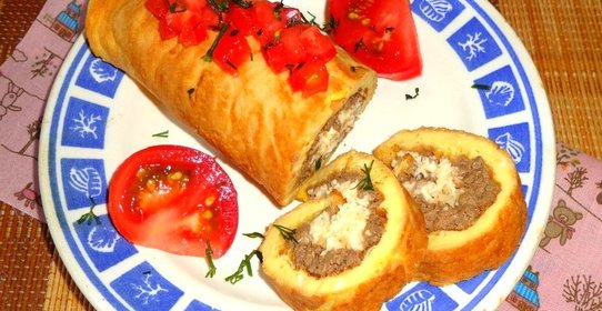 Рулет с гусиной печенью