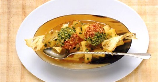 Фруктовый салат с апельсином и маракуйей