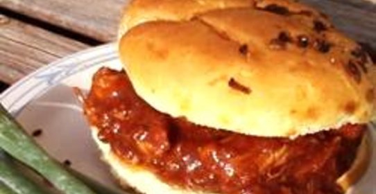 Свинина с соусом барбекю и манго