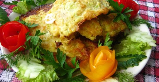 Овощные оладьи