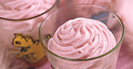 Клюквенный мусс из манной крупы