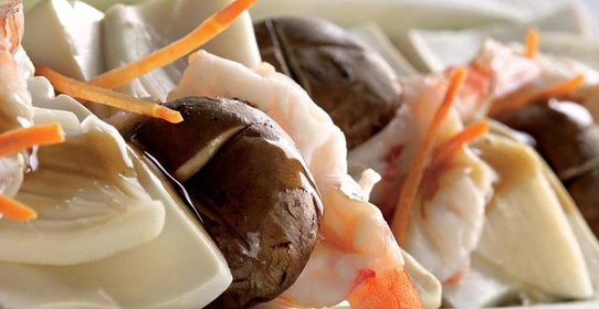 Морепродукты с тофу