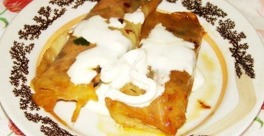 Голубцы с грибами