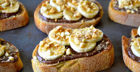 Тост с бананом и