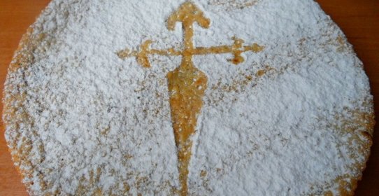 Галисийский миндальный пирог Tarta de Santiago