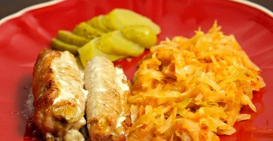 Рулетики из свинины в духовке