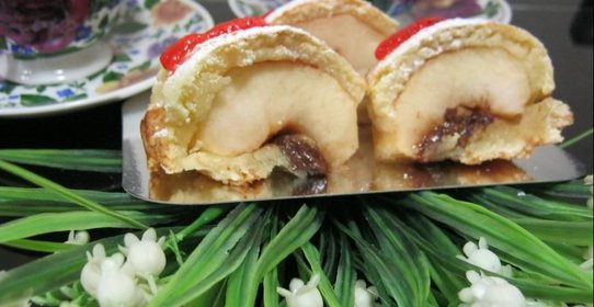 Творожный пирог с яблоками