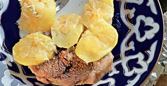 Баранина, запеченная с лимоном