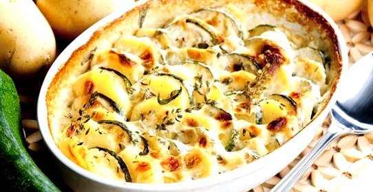 Печеные цукини с сыром