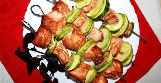 Шашлычки из семги