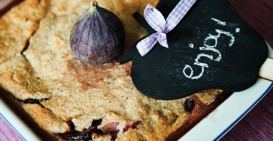 Хлебная запеканка с инжиром