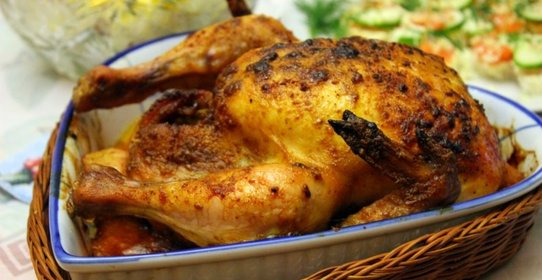 Запеченная острая кунжутная курица