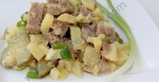 Салат мясной к праздничному столу