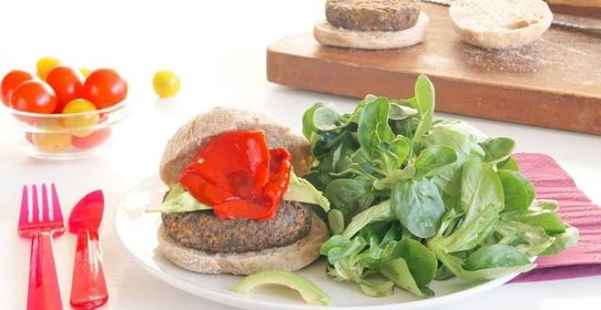 Вегетарианские бургеры с грибами