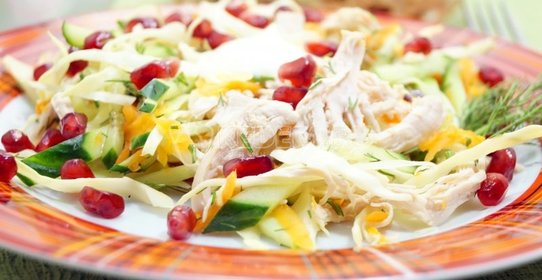Вкусный салат с курицей «Марта»
