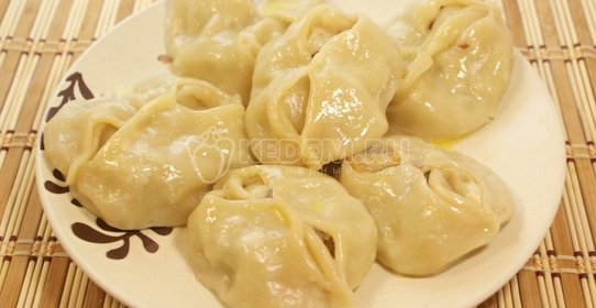 Манты с тыквой