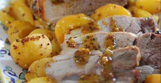 Свинина с абрикосовой горчицей