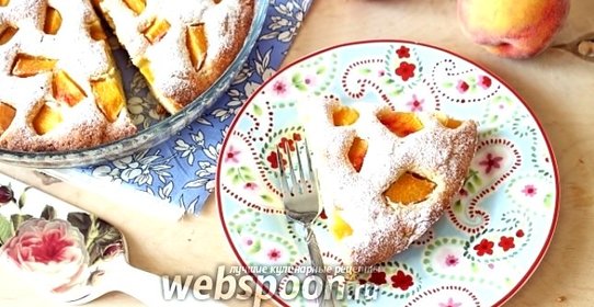 Пирог «Летнее настроение» с персиками