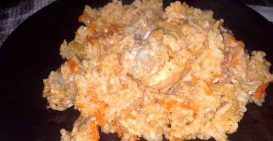 Плов с мясом курицы