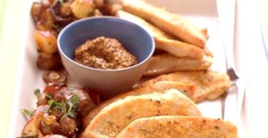 Котлеты из индейки с картофелем и грибами