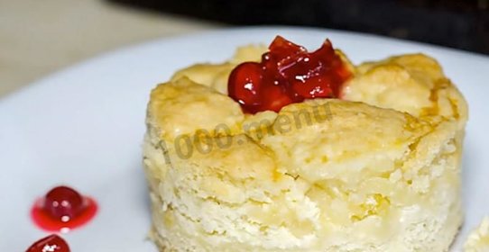 Тертый пирог с творогом