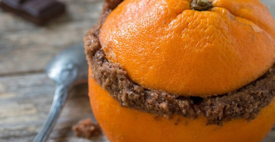 Шоколадный пирог в апельсинах