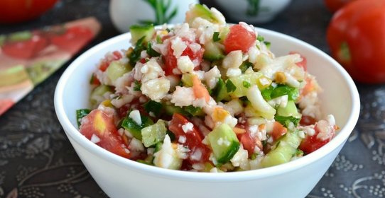 Салат Табуле с цветной капустой