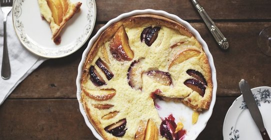 Клафути со сливами