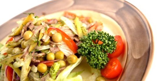 Салат из говяжьего языка