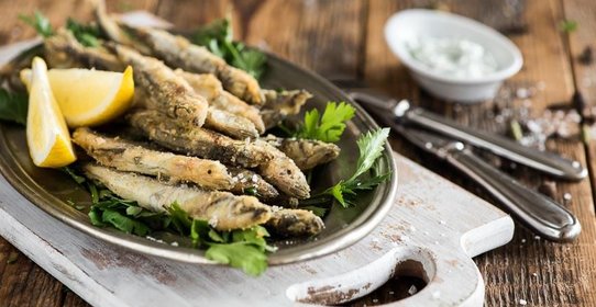 Жареная мойва