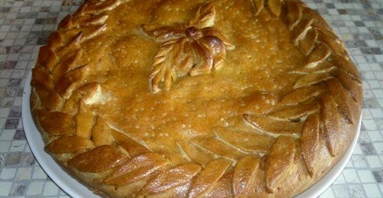 Капустный пирог на дрожжевом тесте